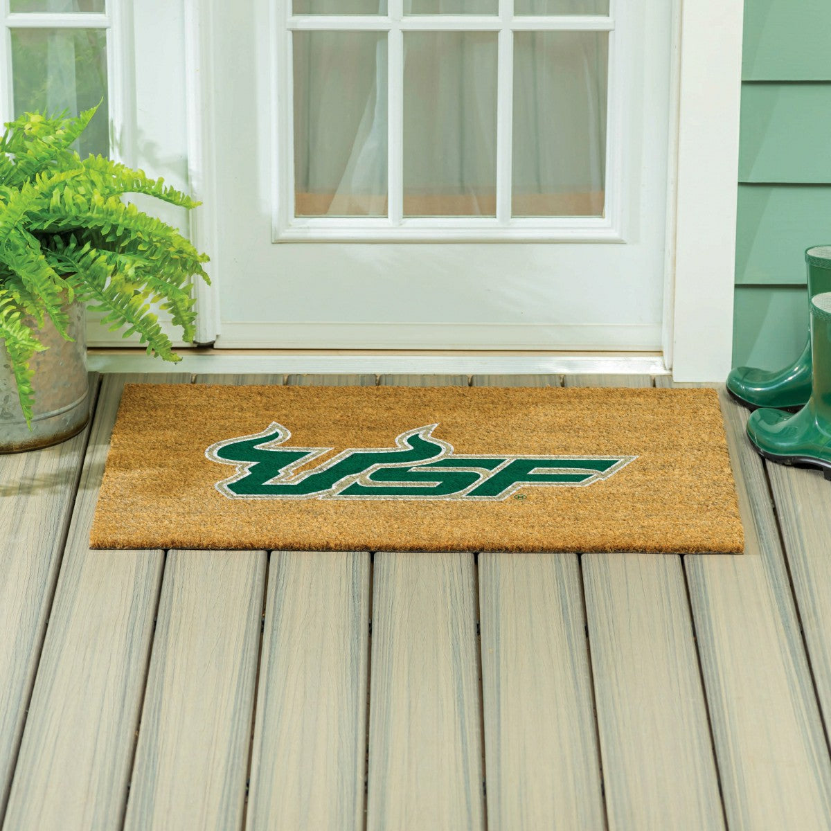 Team Sports America Everyday - University of South Florida Large Full Color Coir Mat, 36"x24"