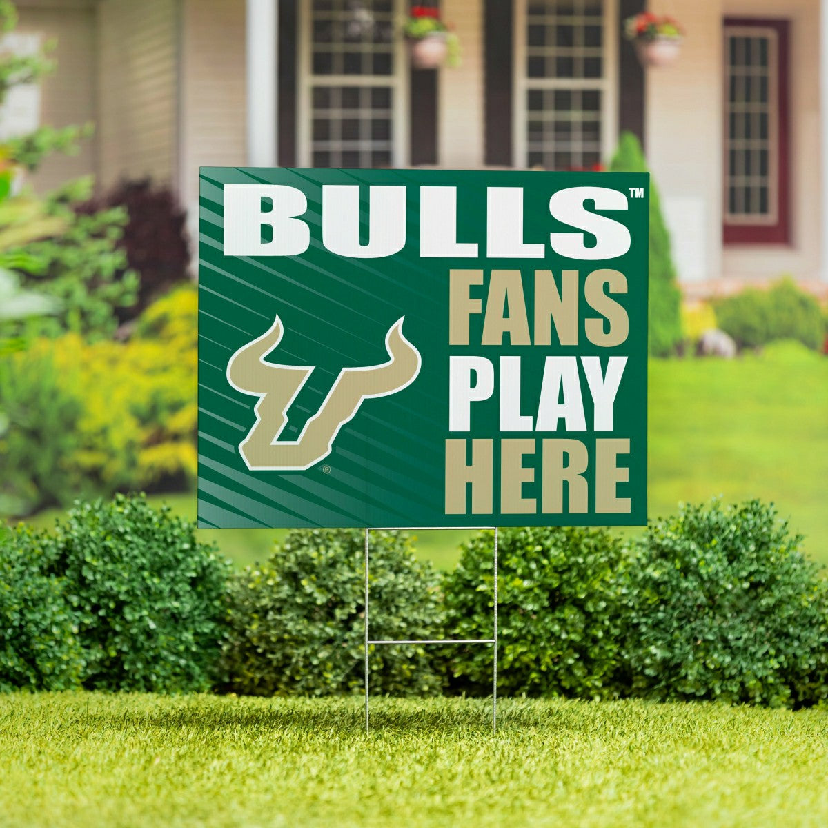 Team Sports America Value - University of South Florida Coroplast Yard Sign "Fans Play Here"