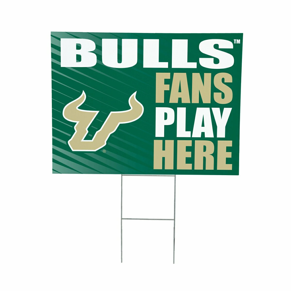 Team Sports America Value - University of South Florida Coroplast Yard Sign "Fans Play Here"