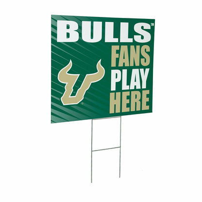 Team Sports America Value - University of South Florida Coroplast Yard Sign "Fans Play Here"
