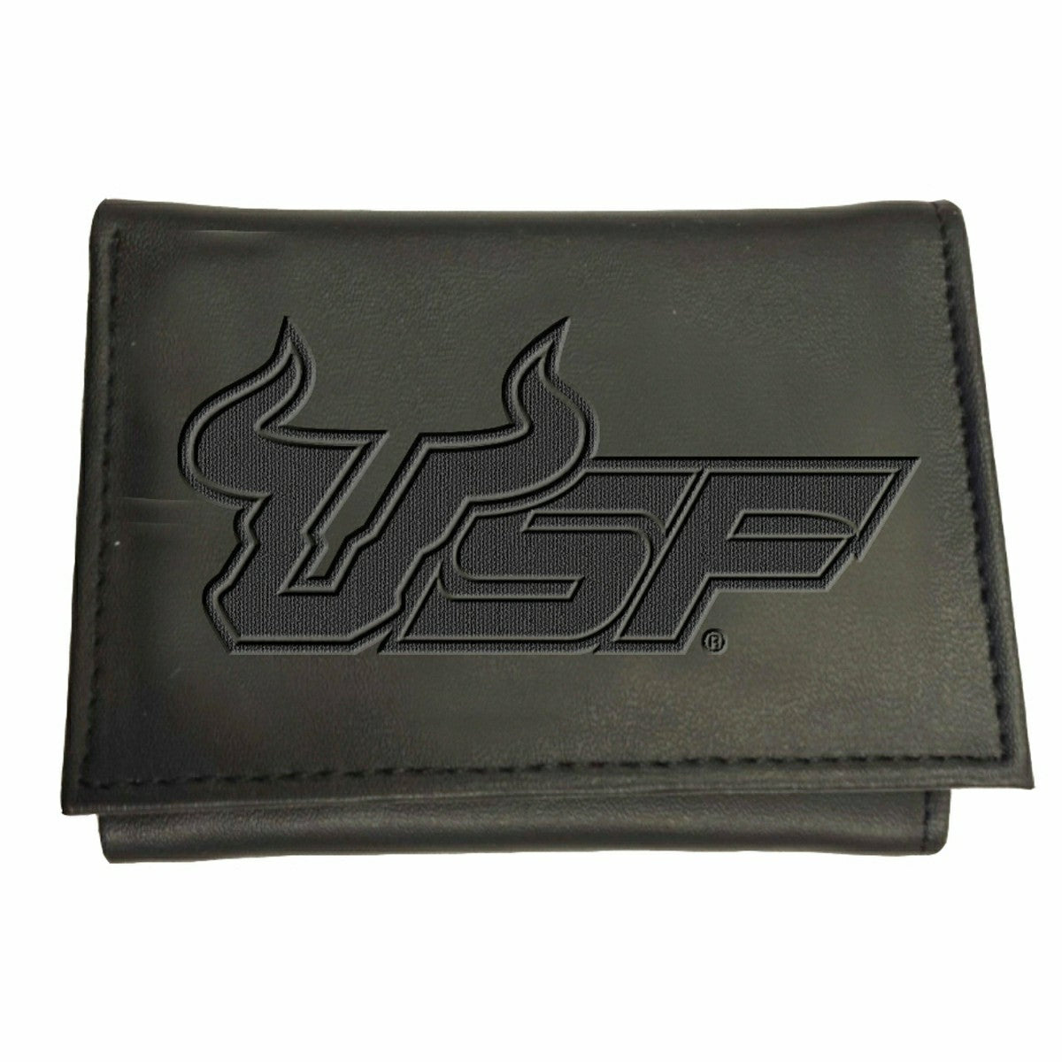 Team Sports America Exclusive - South Florida University , Tri-Fold Wallet, Black