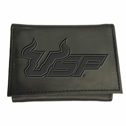 Team Sports America Exclusive - South Florida University , Tri-Fold Wallet, Black