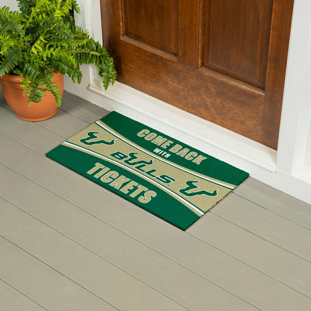 Team Sports America Everyday - 28" x 16" PVC Trapper Mat, Come Back with Tickets, University of South