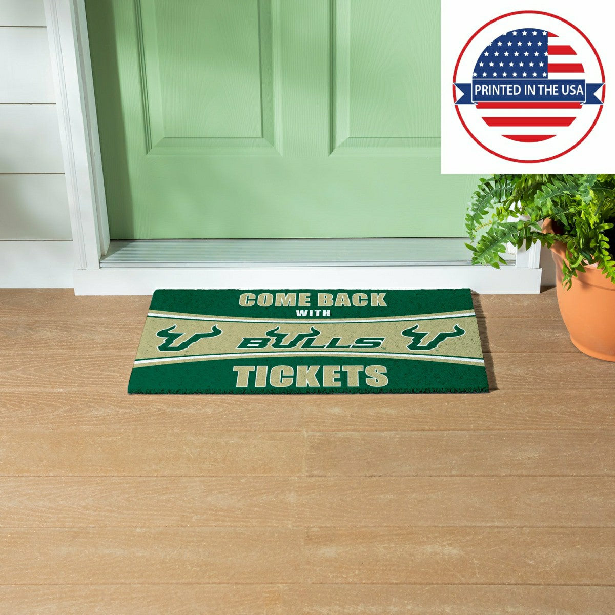 Team Sports America Everyday - 28" x 16" PVC Trapper Mat, Come Back with Tickets, University of South