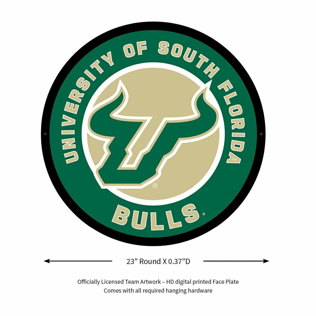 Team Sports America Value - LED Wall Decor, Round, University of South Florida