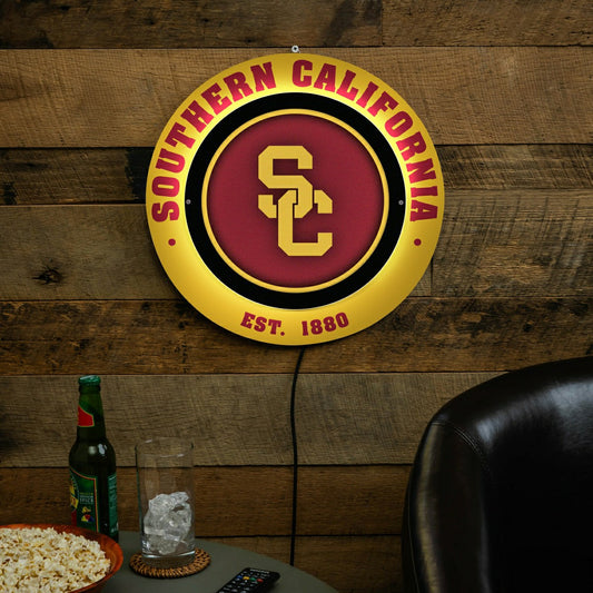 Team Sports America Signature - University of Southern California, Metal Lite, Round