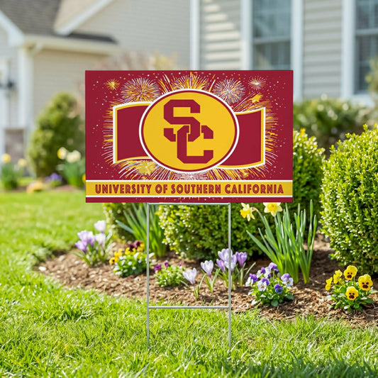 Team Sports America Essential - University of Southern California Yard Sign, Patriotic