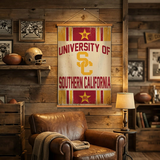 Team Sports America Everyday - University of Southern California, Canvas Wall Tapestry, Medium, 36x24