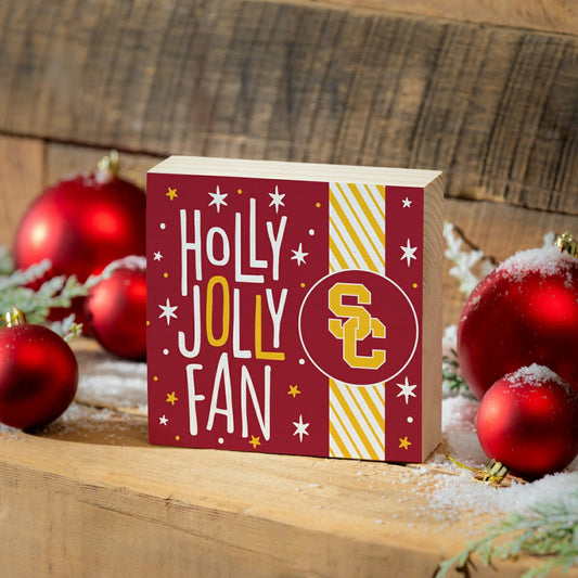 Team Sports America Best Seller - University of Southern California Block, Holiday, 6x6