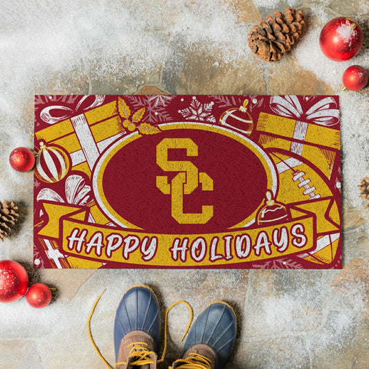 Team Sports America Value - University of Southern California Holiday PVC Mat, 28"x16"