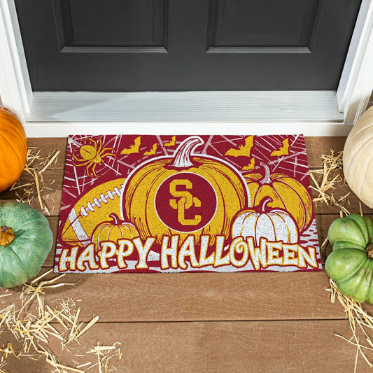 Team Sports America Signature - University of Southern California Halloween PVC Mat, 28"x16"
