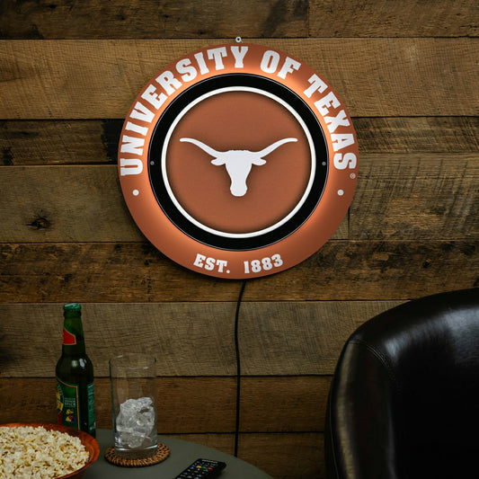 Team Sports America Essential - University of Texas, Metal Lite, Round