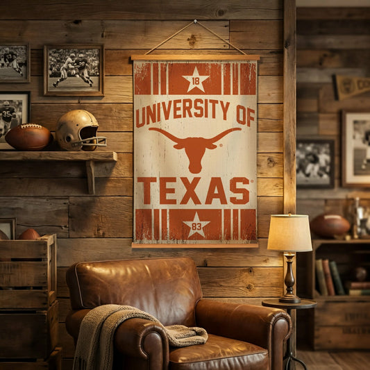 Team Sports America Trending - University of Texas, Canvas Wall Tapestry, Medium, 36x24