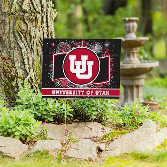Team Sports America Exclusive - University of Utah Yard Sign, Patriotic