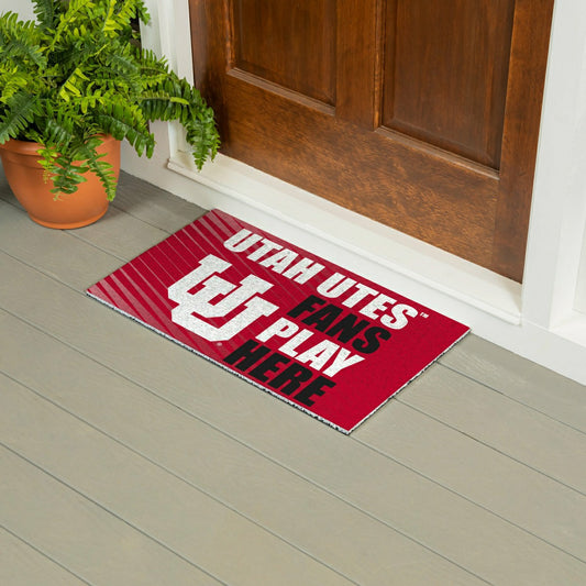 Team Sports America Essential - University of Utah Fan Mat, 28"x16"