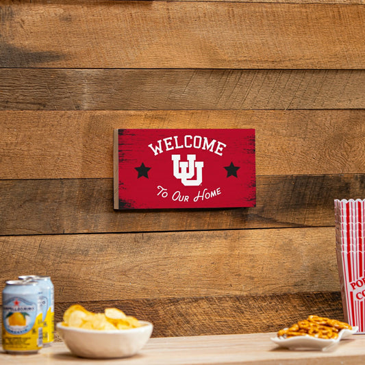 Team Sports America Recommended - University of Utah Wood Wall Sign, 6x11