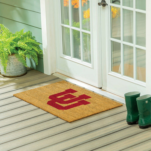 Team Sports America Essential - University of Utah Large Full Color Coir Mat, 36"x24"