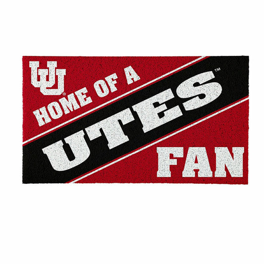 Team Sports America Everyday - University of Utah, PVC Mat COLOR, Home of a Fan