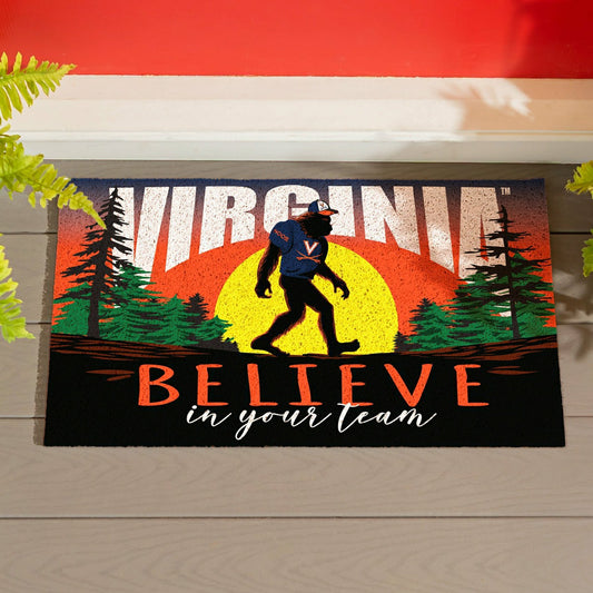 Team Sports America Recommended - University of Virginia Bigfoot PVC Mat, 28"x16"
