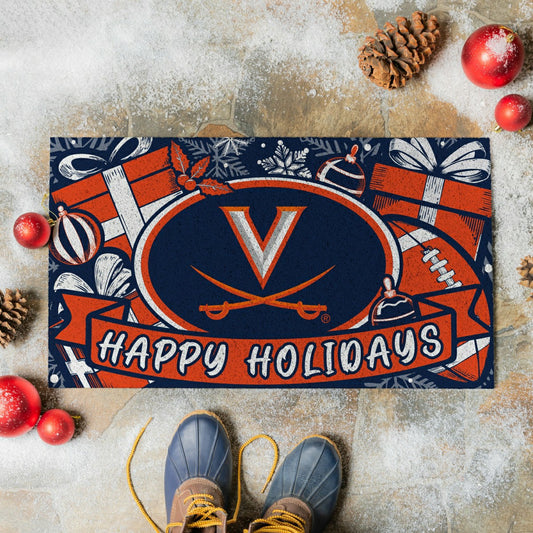 Team Sports America Classic - University of Virginia Holiday PVC Mat, 28"x16"