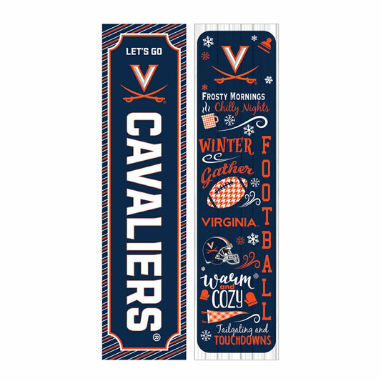 Team Sports America Essential - 46" Double Sided Leaner, University of Virginia, Winter Seasonal