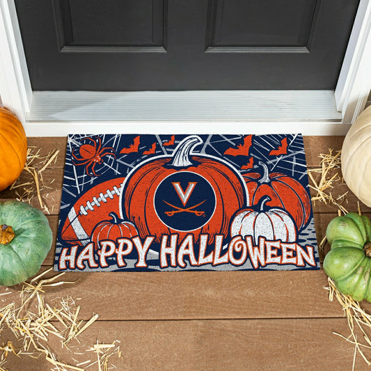 Team Sports America Trending - University of Virginia Halloween PVC Mat, 28"x16"