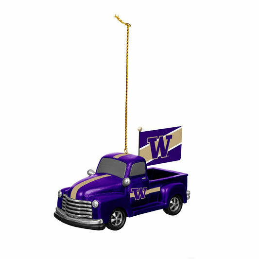 Team Sports America Value - University of Washington Rally Truck Ornament, Set of 2