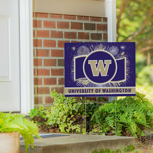 Team Sports America Recommended - University of Washington Yard Sign, Patriotic