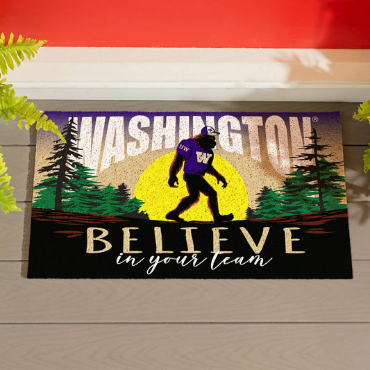 Team Sports America Signature - University of Washington Bigfoot PVC Mat, 28"x16"