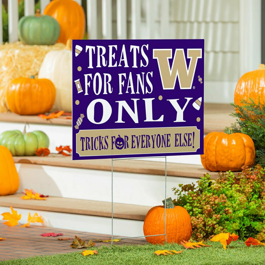 Team Sports America Exclusive - University of Washington Yard Sign, Halloween Treats for Fans