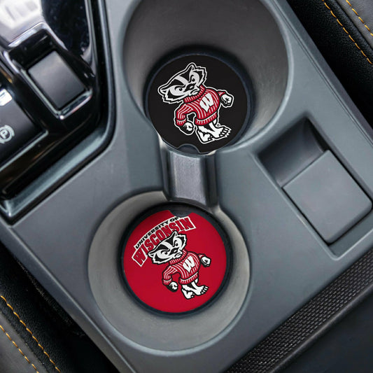 Team Sports America Trending - University of Wisconsin-Madison Car Coaster Set, 2pc