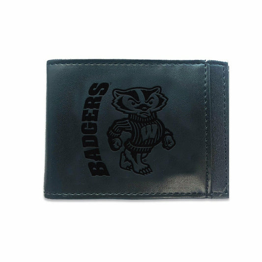 Team Sports America Best Seller - Front Pocket Wallet w/ RFID Blocking, University of Wisconsin-Madison,