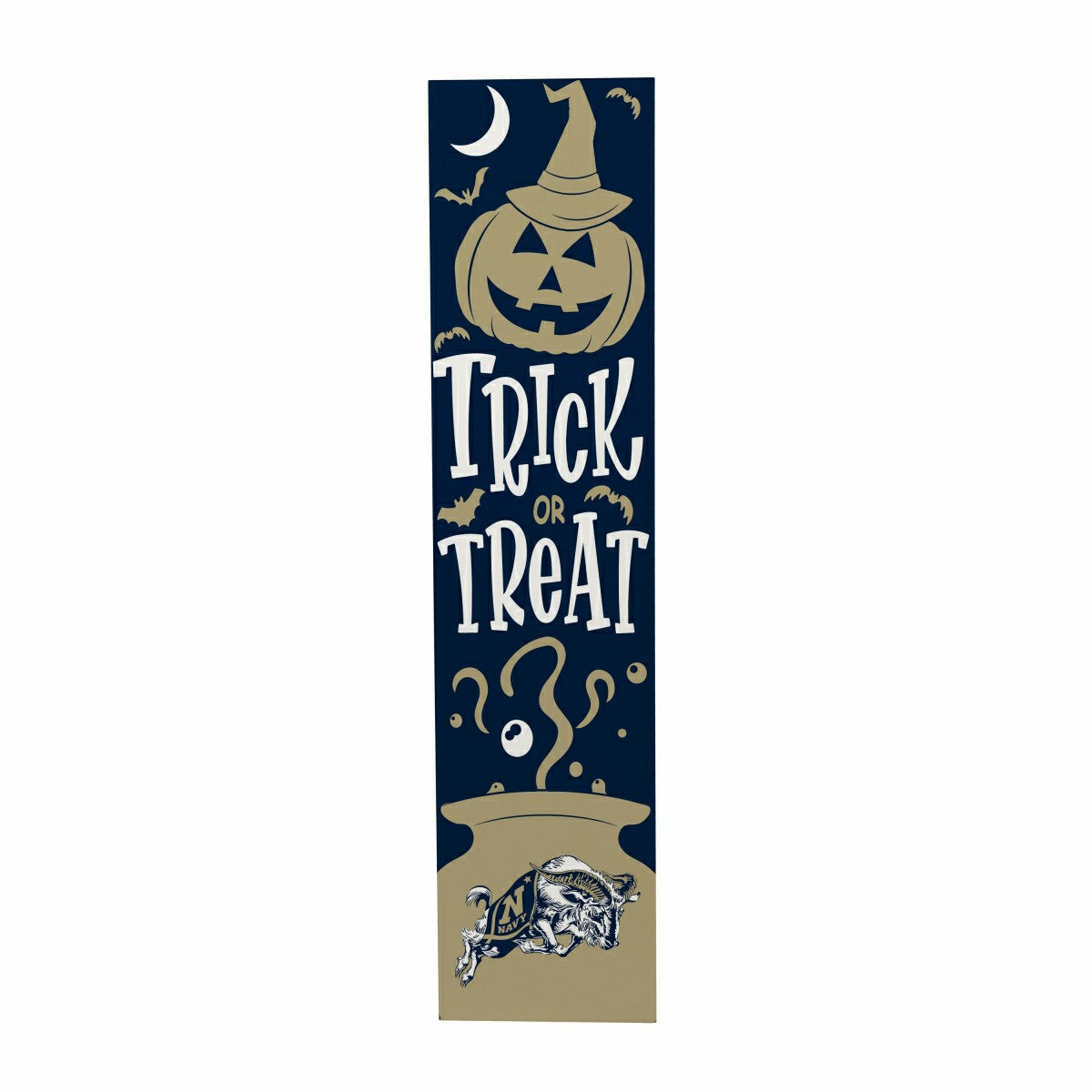 Team Sports America Essential - 47" Double Sided Leaner, US Naval Academy, Halloween