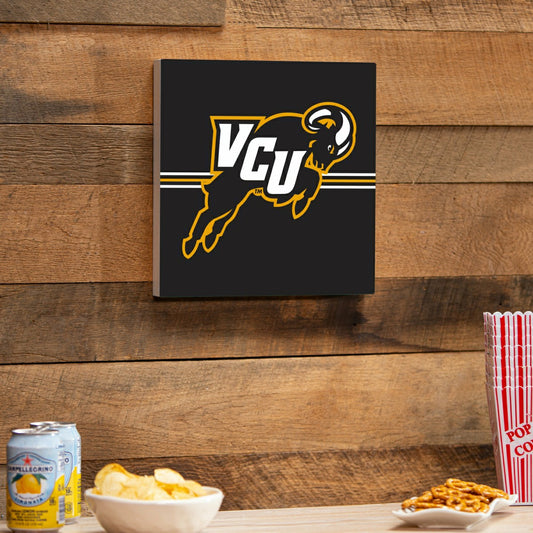 Team Sports America Exclusive - Virginia Commonwealth University Wood Wall Sign, 12x12