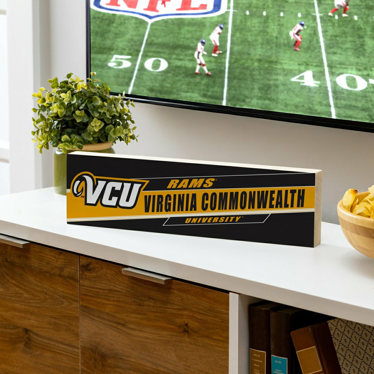 Team Sports America Classic - Virginia Commonwealth University Mantle Sign, Down Home Fans, 5x18