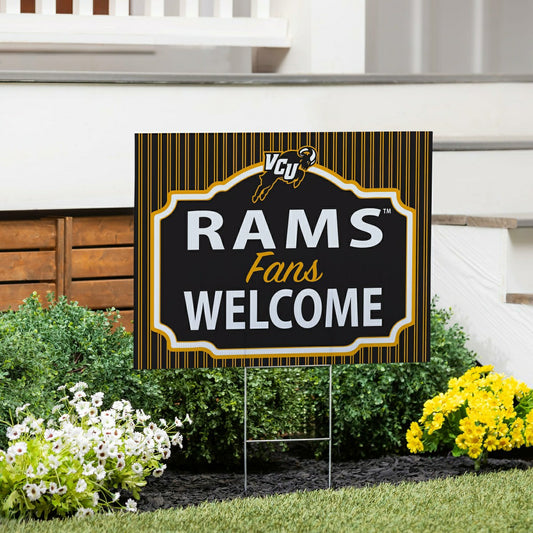 Team Sports America Recommended - Virginia Commonwealth University Coroplast Yard Sign, "Fans Welcome"