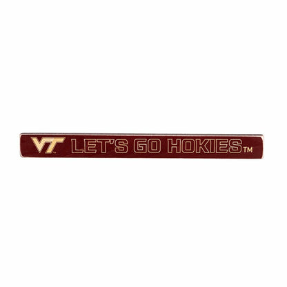 Team Sports America Everyday - Virginia Tech Engraved Wood Sign, 1.5" x 18"