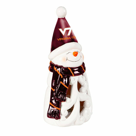 Team Sports America Recommended - Virginia Tech Snowman LED Statuary, 8"