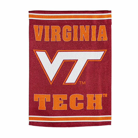 Team Sports America Signature - Virginia Tech Embossed Suede House Flag