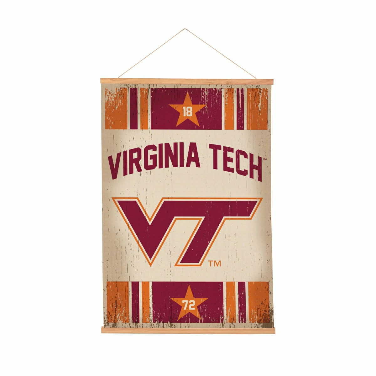 Team Sports America Value - Virginia Tech, Canvas Wall Tapestry, Medium, 36x24