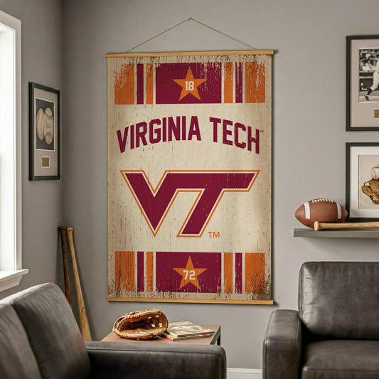 Team Sports America Trending - Virginia Tech, Canvas Wall Tapestry, Large, 54x36