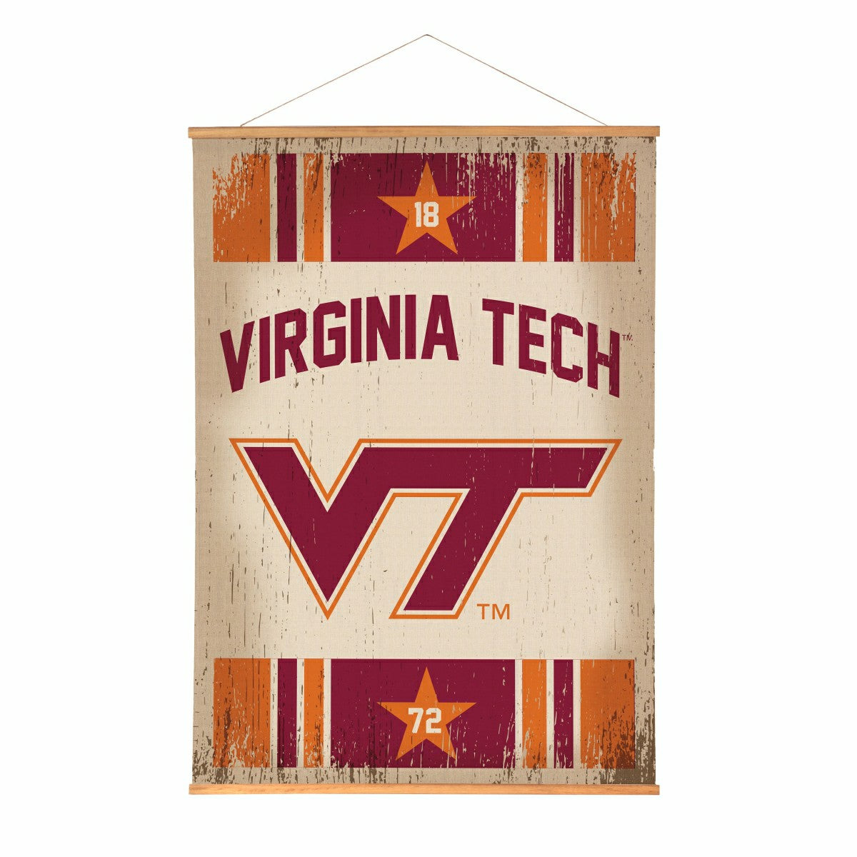Team Sports America Trending - Virginia Tech, Canvas Wall Tapestry, Large, 54x36