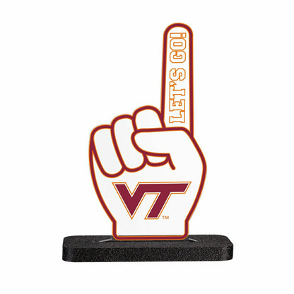 Team Sports America Recommended - Virginia Tech College Foam Finger Desklite LED Décor
