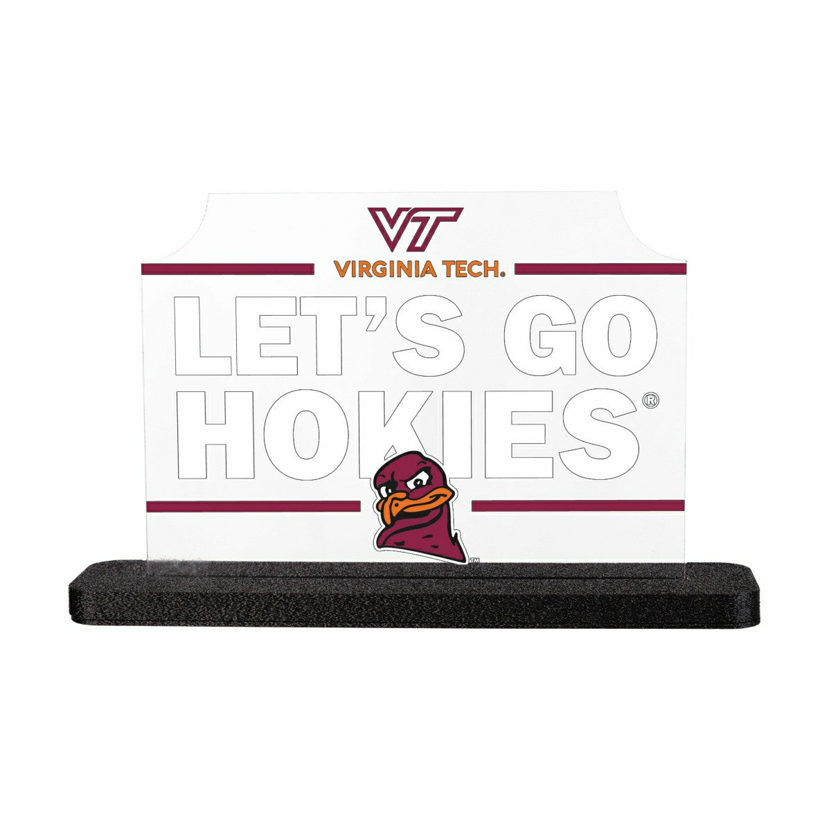 Team Sports America Exclusive - Virginia Tech College Rectangle Desklite LED Décor