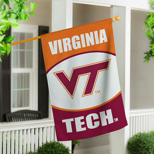 Team Sports America Everyday - Virginia Tech Suede Flag, House