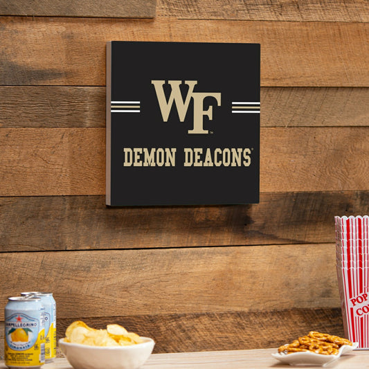 Team Sports America Classic - Wake Forest University Wood Wall Sign, 12x12