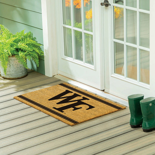 Team Sports America Best Seller - Wake Forest University Large One Color Coir Mat, 36"x24"