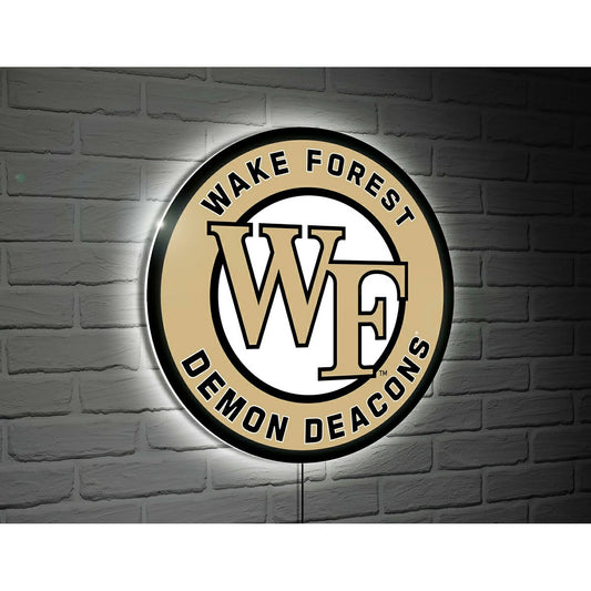 Team Sports America Everyday - Wake Forest University College Large Round Edgelite LED Decor