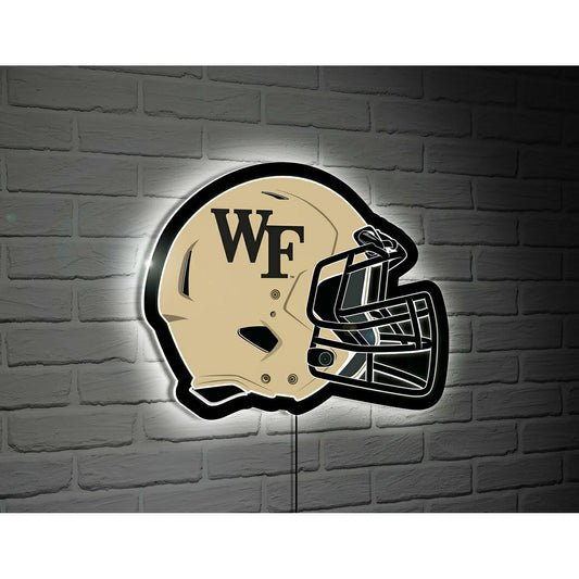 Team Sports America Trending - LED Wall Decor, College Football Helmet, Wake Forest University