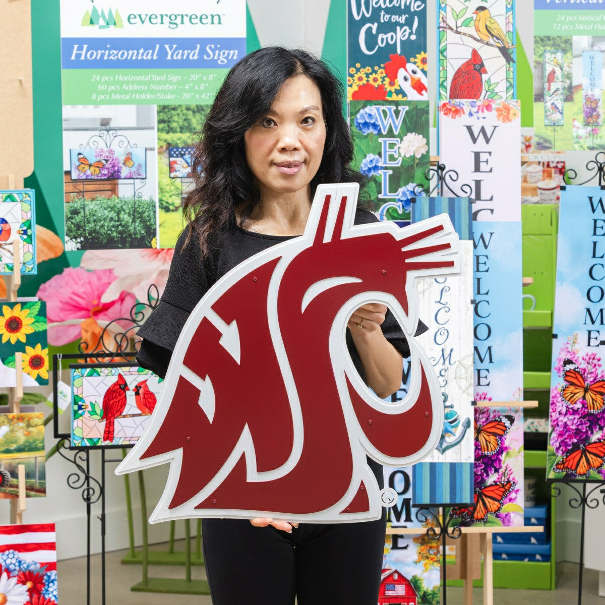 Team Sports America Recommended - Washington State University Premier Metal Wall Art